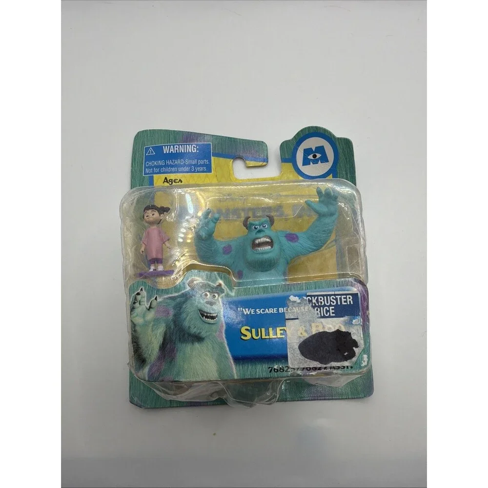 Monsters Inc 2001 Sulley & Boo Hasbro Figure Set Rate HTF NIP